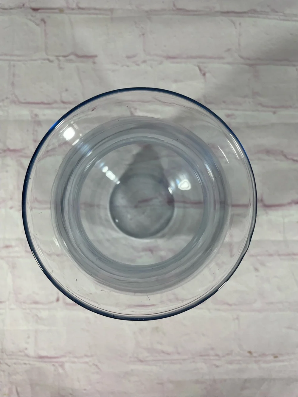 Blue Tinted Glass Vase 8”